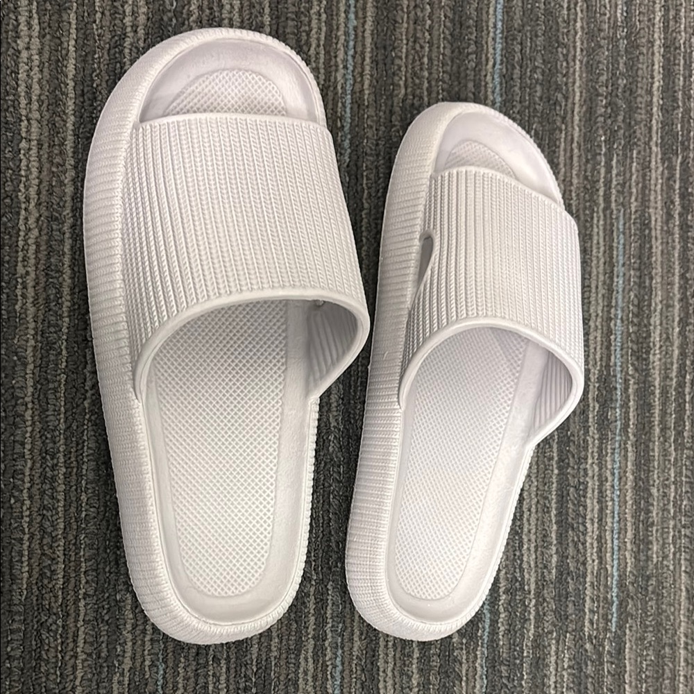Gray Slides Sandals